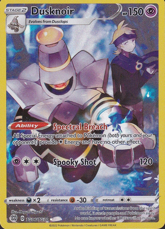Dusknoir TG06/TG30 Brilliant Stars Trainer Gallery Holo Near Mint card