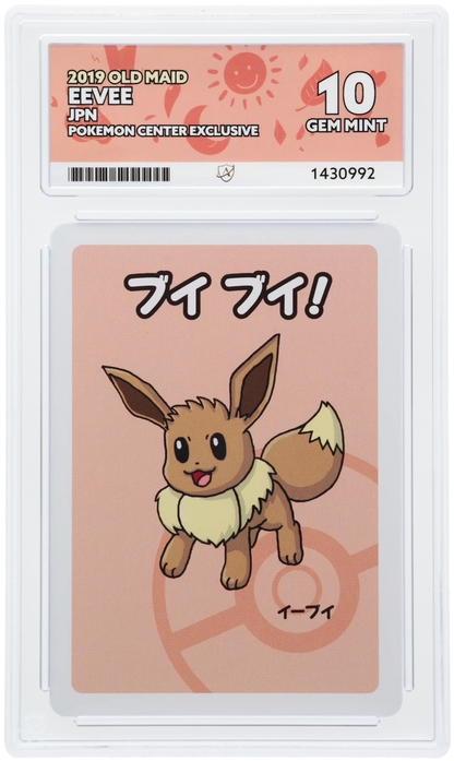 JPN Eevee 2019 Old Maid Pokemon Center Exclusive ACE 10 | Gem Mint