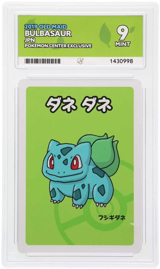 JPN Bulbasaur 2019 Old Maid Pokemon Center Exclusive ACE 9 | Mint