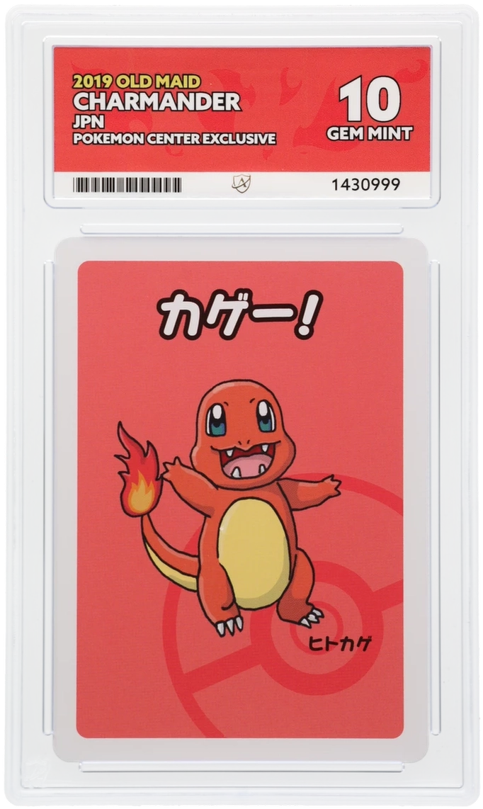 JPN Charmander 2019 Old Maid Pokemon Center Exclusive ACE 10 | Gem Mint