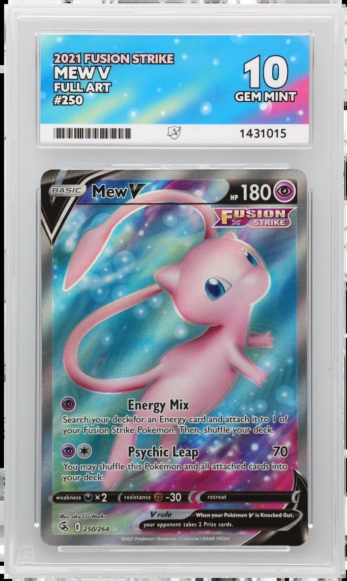 Mew V 250 2021 Fusion Strike Full Art ACE 10 | Gem Mint