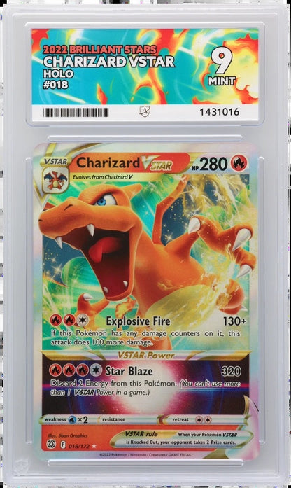 Charizard VSTAR 018 2022 Brilliant Stars Holo ACE 9 | Mint