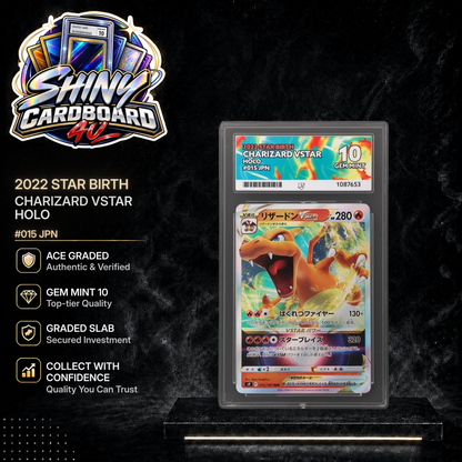 JPN Charizard VSTAR 015/100 Star Birth ACE 10 display graphic