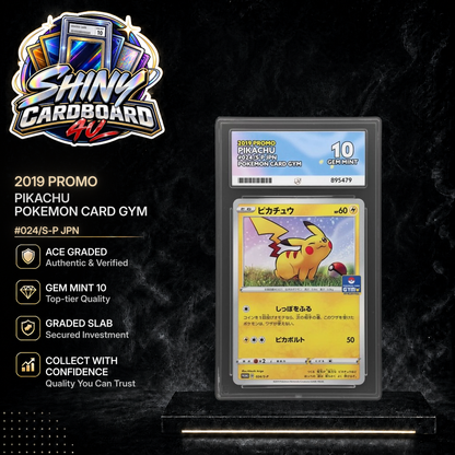 JPN Pikachu 024/S-P Pokemon Card Gym Promo ACE 10 display graphic