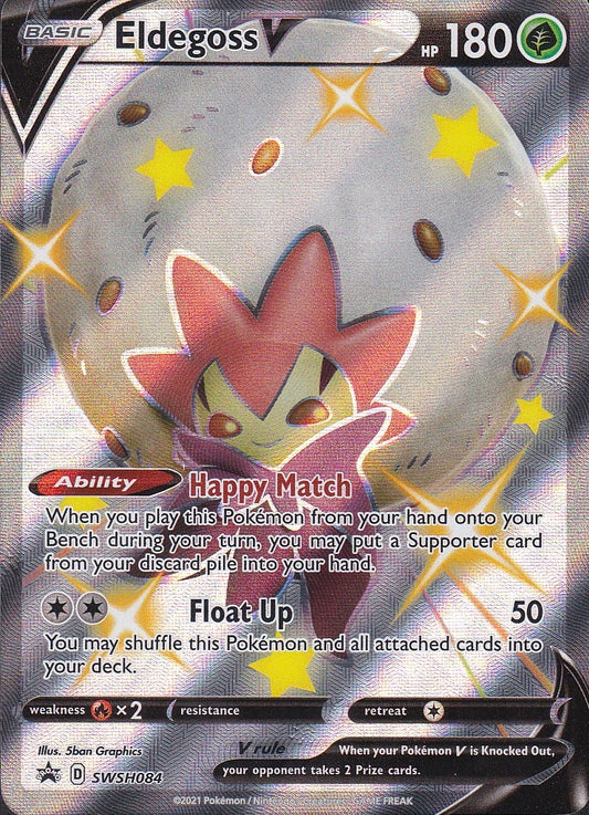 Eldegoss V SWSH084 Sword & Shield Black Star Promo Holo Near Mint card