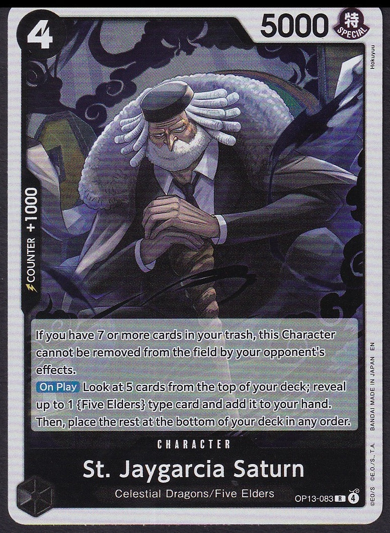 One Piece St. Jaygarcia Saturn OP13-083 Carrying On His Will Rare R | Near Mint