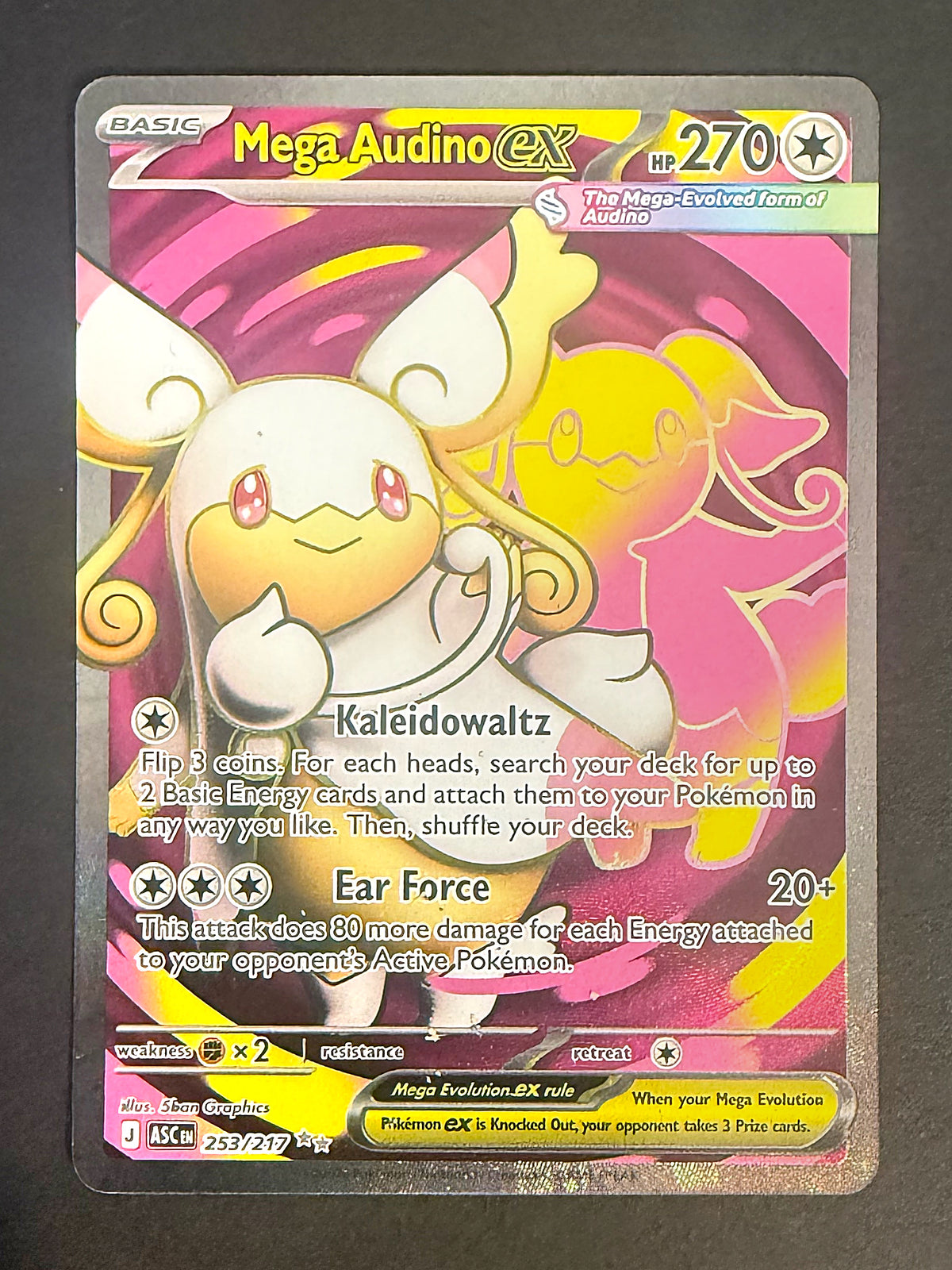 Mega Audino ex 253/217 Ascended Heroes Ultra Rare Full Art front