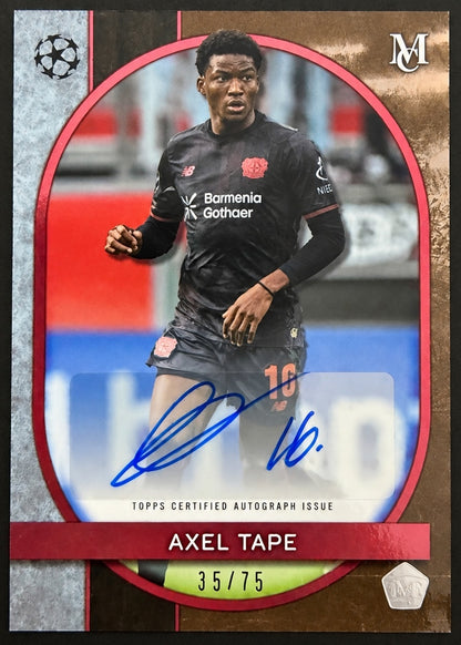 Axel Tape AA-AT 2025/26 Topps Museum Collection Archival Autograph 35/75 front