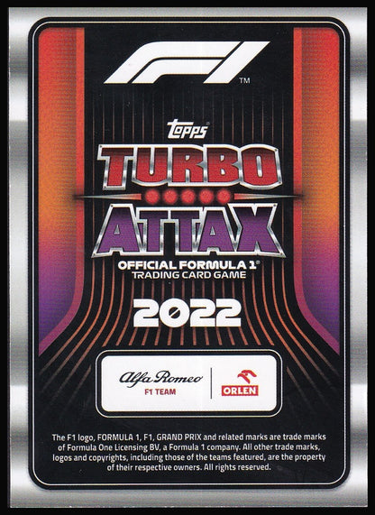 2022 Topps Formula 1 Turbo Attax card back