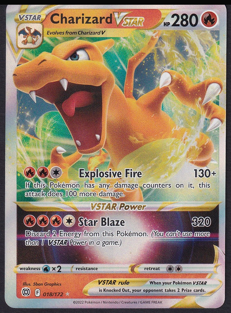 Charizard VSTAR 018/172 Brilliant Stars front
