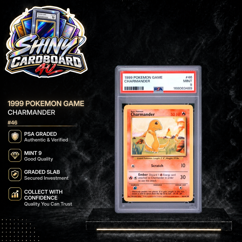 Charmander 46/102 Base Set Unlimited PSA 9 Mint promo
