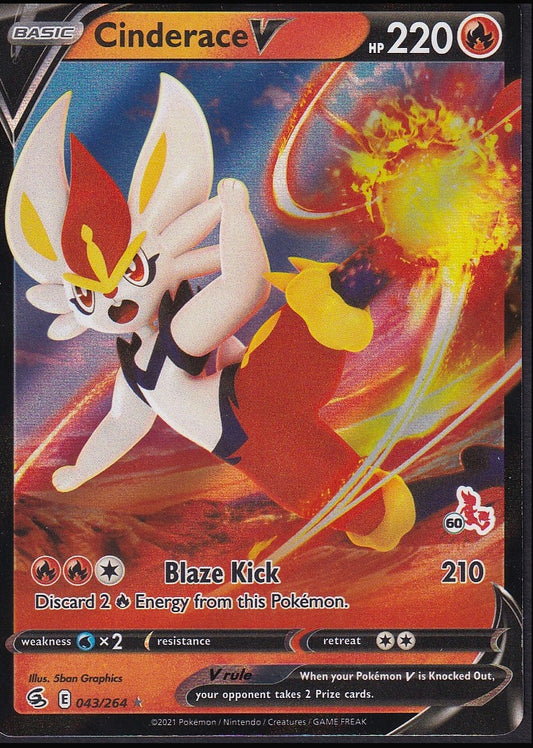 Cinderace V 043/264 Fusion Strike front
