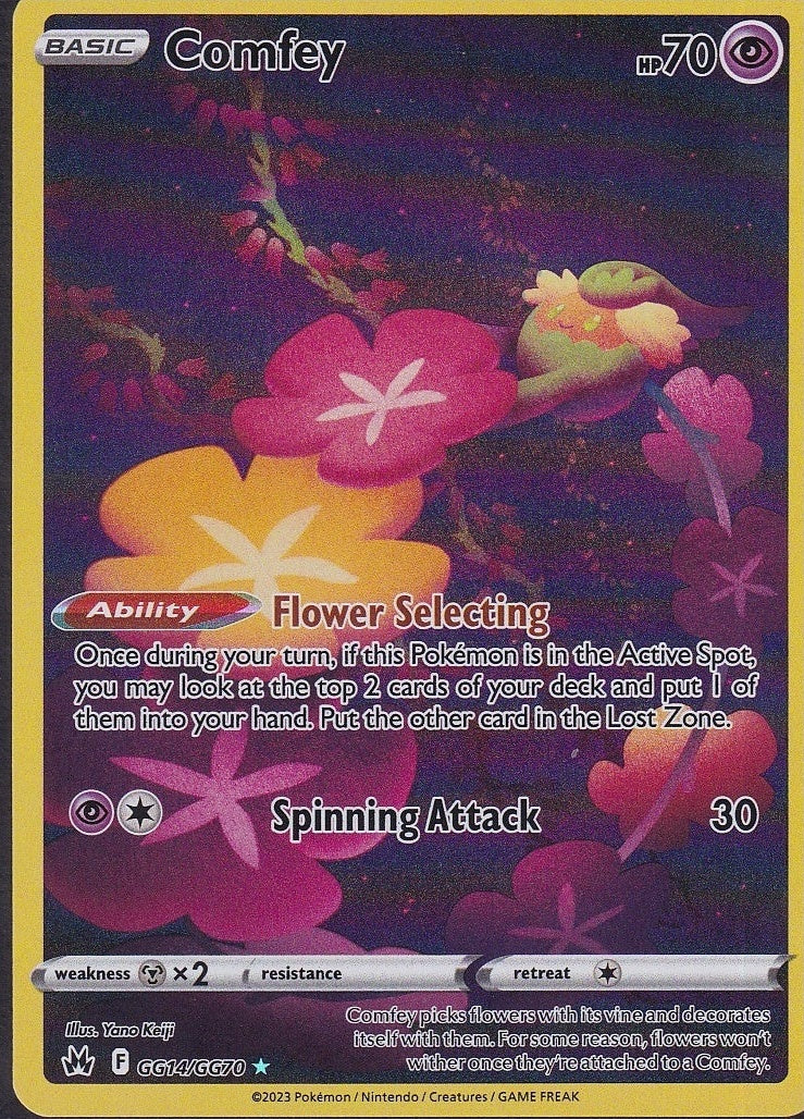 Comfey GG14/GG70 Crown Zenith Galarian Gallery Holo front