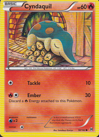 Cyndaquil 18/162 BREAKthrough Common Near Mint card