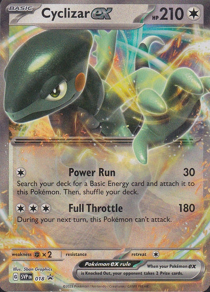 Cyclizar ex SVP 018 Scarlet & Violet Black Star Promo Holo Near Mint card