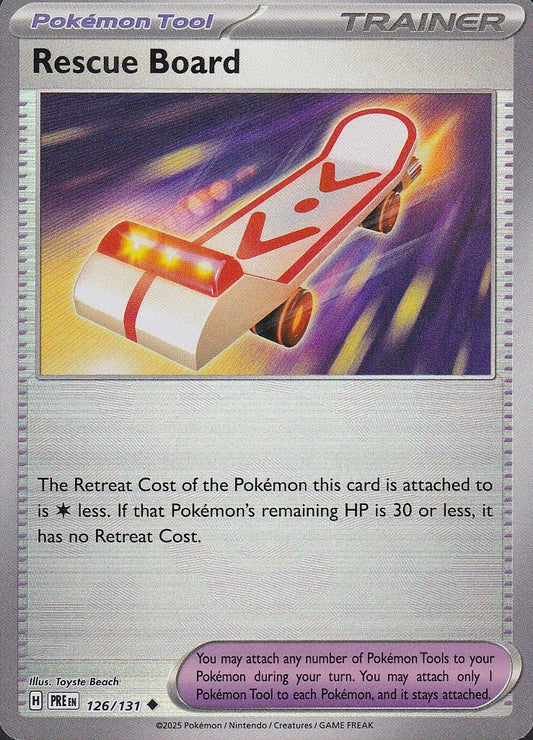 Rescue Board 126/131 Prismatic Evolutions Poké Ball Reverse Holo Near Mint card
