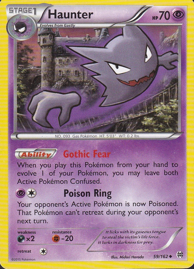 Haunter 59/162 BREAKthrough Uncommon Lightly Played card