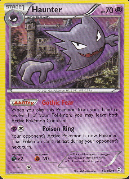 Haunter 59/162 BREAKthrough Uncommon Lightly Played card