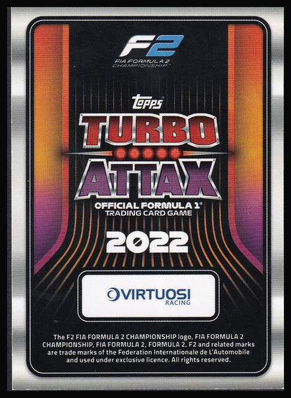 2022 Topps Formula 1 Turbo Attax card back