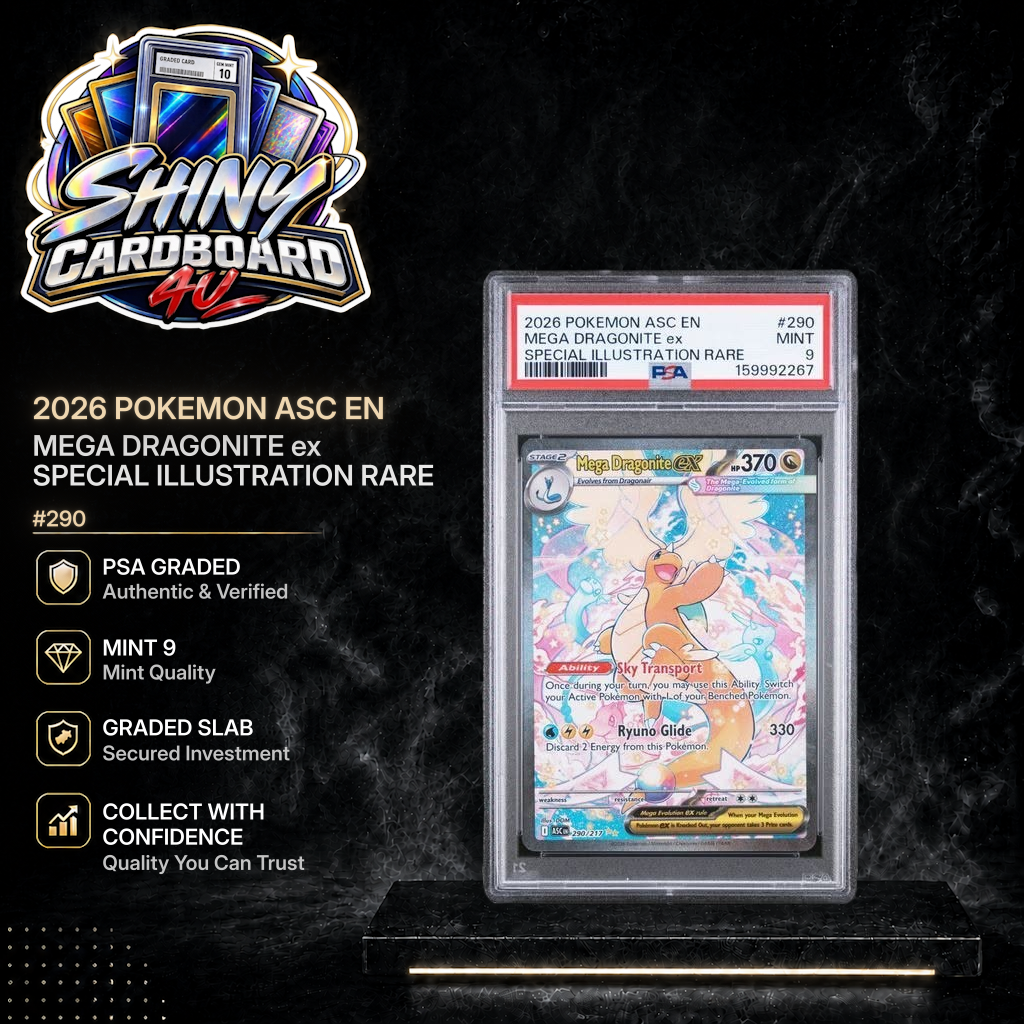 Mega Dragonite ex 290 Ascended Heroes Special Illustration Rare PSA 9 - ShinyCardboard4U