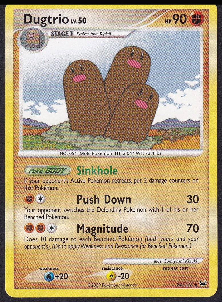 Dugtrio 24/127 Platinum Rare front