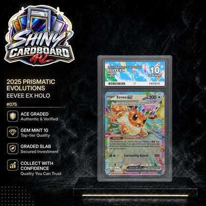 Eevee ex 075/131 2025 Prismatic Evolutions Holo ACE 10 | Gem Mint