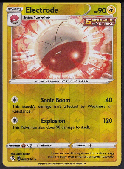 Electrode 088/264 Fusion Strike reverse holo front
