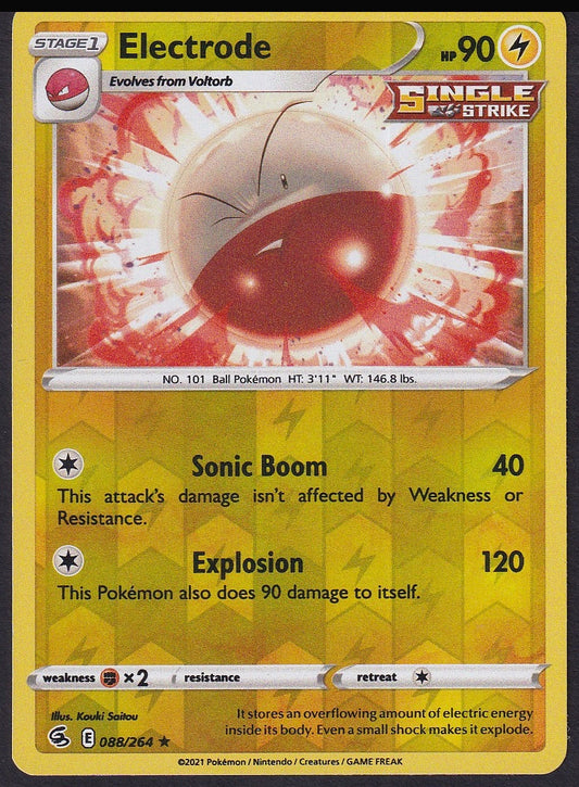 Electrode 088/264 Fusion Strike reverse holo front
