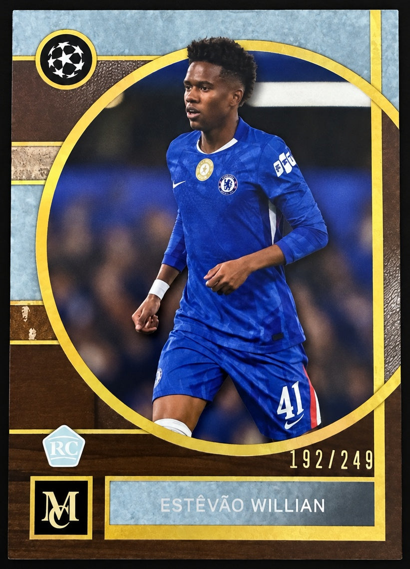 Estêvão Willian 77 RC 2025/26 Topps Museum Collection 192/249 front