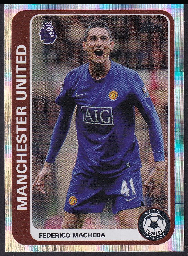 Federico Macheda RT 22 2026/27 Topps Flagship Premier League Retro Threads | Near Mint
