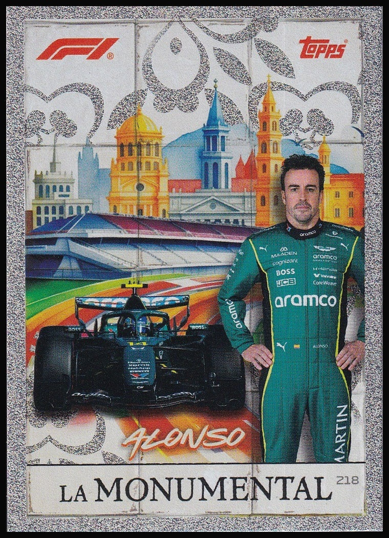 Fernando Alonso 218 2026 Topps Formula 1 Turbo Attax La Monumental | Near Mint front