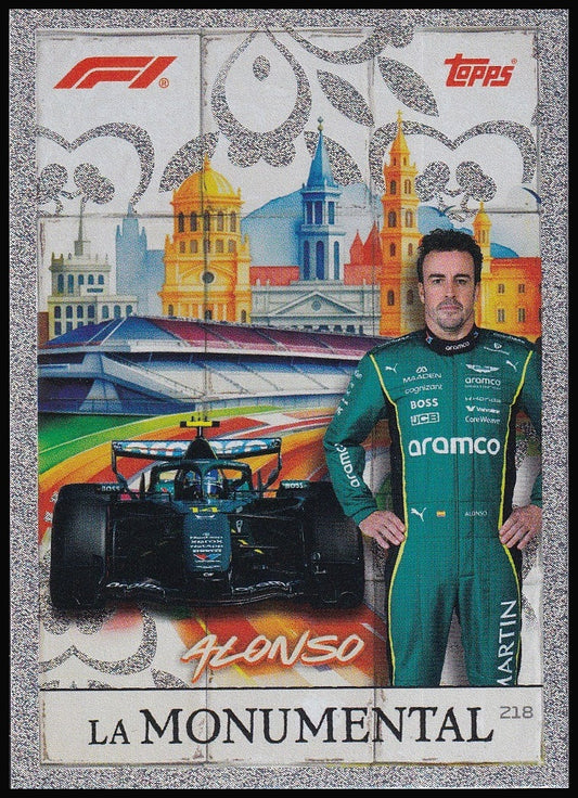 Fernando Alonso 218 2026 Topps Formula 1 Turbo Attax La Monumental | Near Mint front