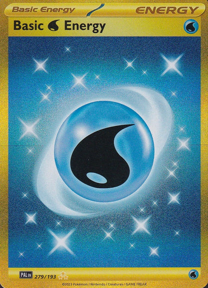 Basic Water Energy 279/193 Paldea Evolved Hyper Rare Holo Near Mint card
