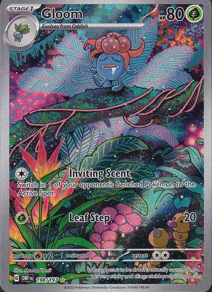 Gloom 198/197 Obsidian Flames Illustration Rare Holo Near Mint card