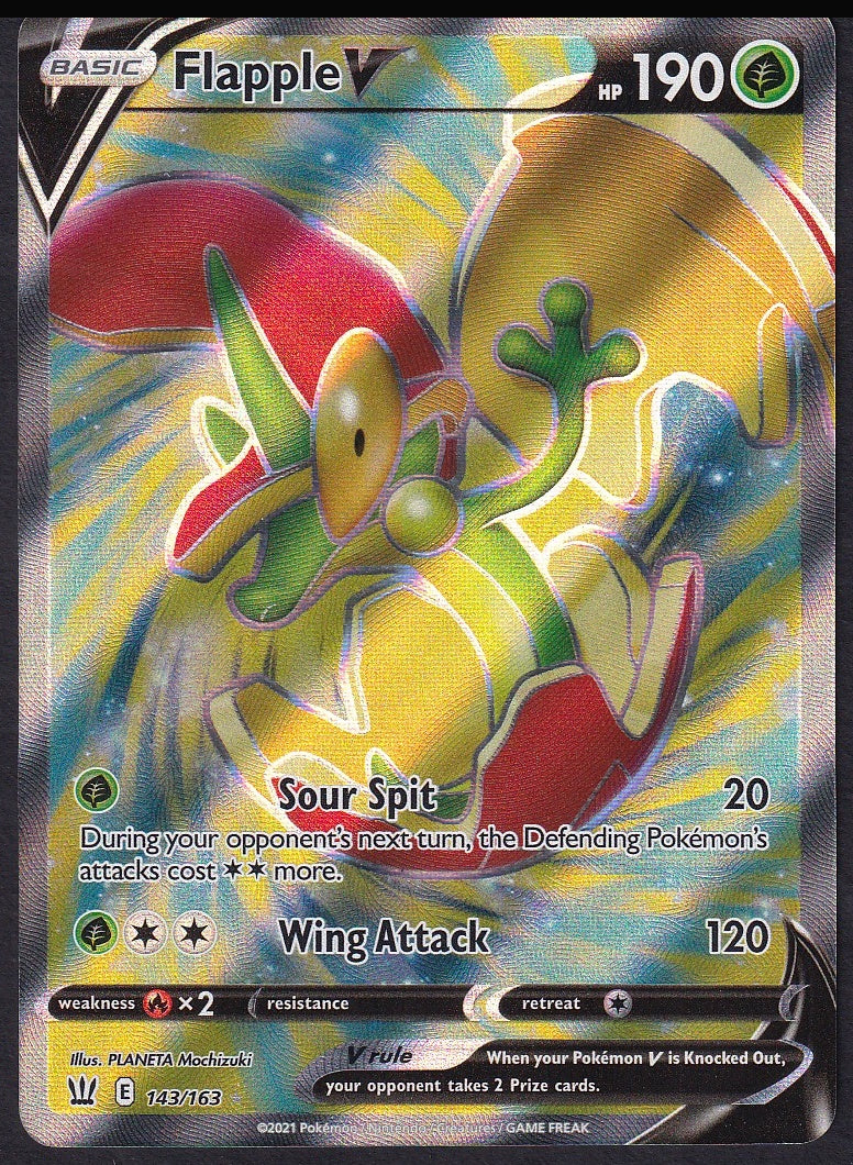 Flapple V 143/163 Battle Styles front