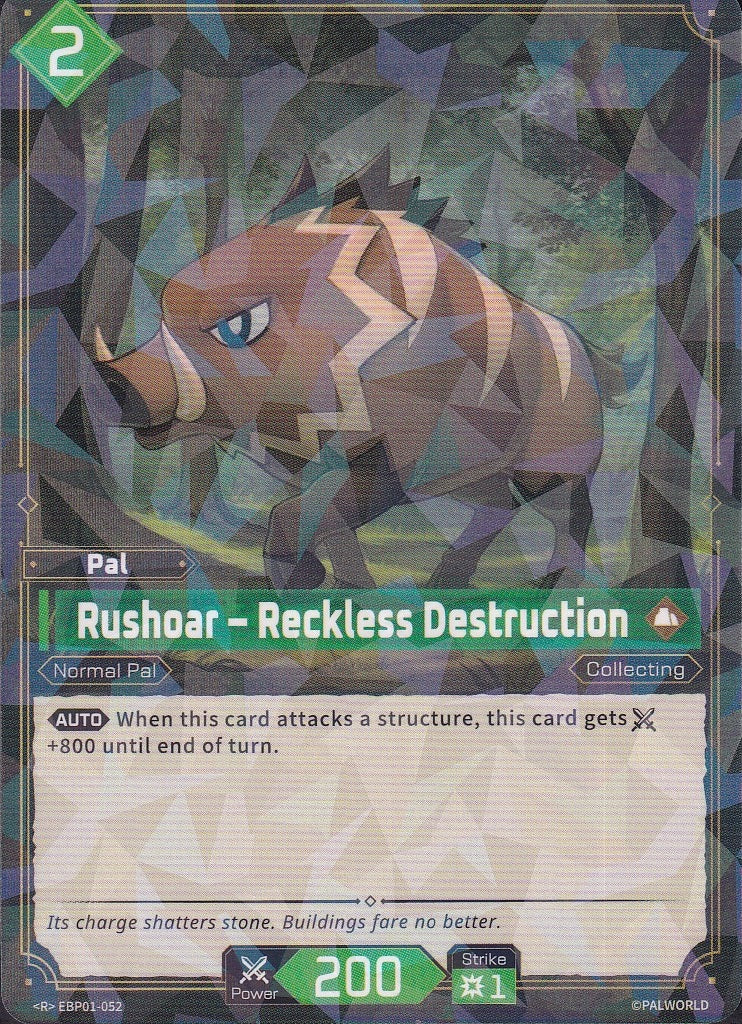Palworld Rushoar EBP01-052 Dawn of Palpagos Rare Near Mint card