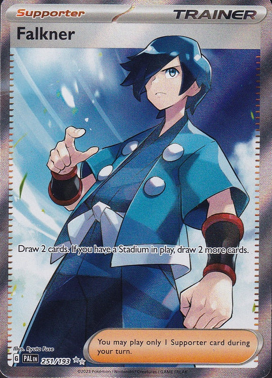 Falkner 251/193 Paldea Evolved Ultra Rare Holo Lightly Played card