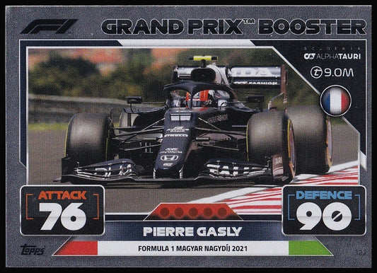 Pierre Gasly 322 2022 Topps Formula 1 Turbo Attax Grand Prix Booster | Near Mint