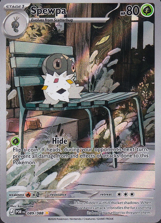 Spewpa 089/088 Perfect Order Illustration Rare Holo Near Mint card