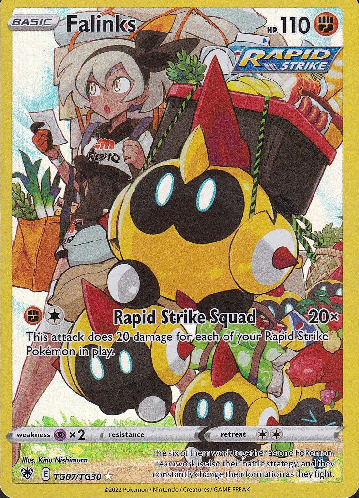 Falinks TG07/TG30 Astral Radiance Trainer Gallery Holo Near Mint card