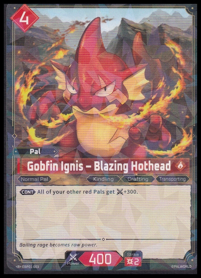 Gobfin Ignis Blazing Hothead PR-011 front