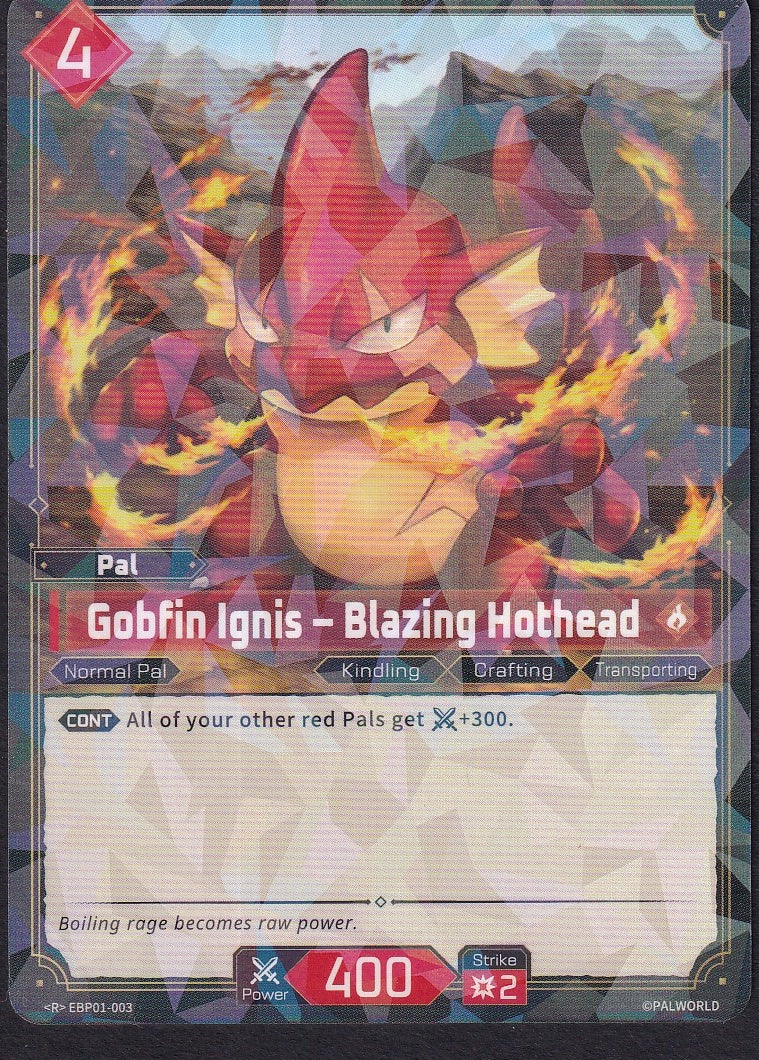 Gobfin Ignis Blazing Hothead EBP01-003 front