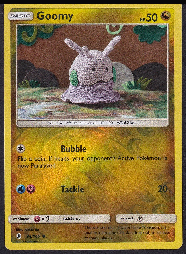 Goomy 94/145 Guardians Rising reverse holo front
