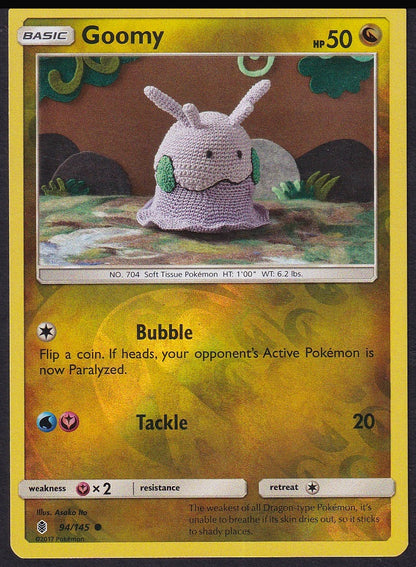 Goomy 94/145 Guardians Rising reverse holo front
