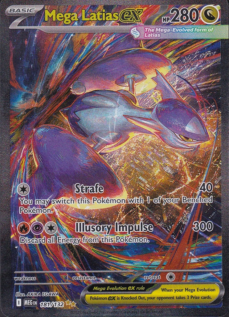 Mega Latias ex 181/132 Mega Evolution Special Illustration Rare Holo Near Mint card