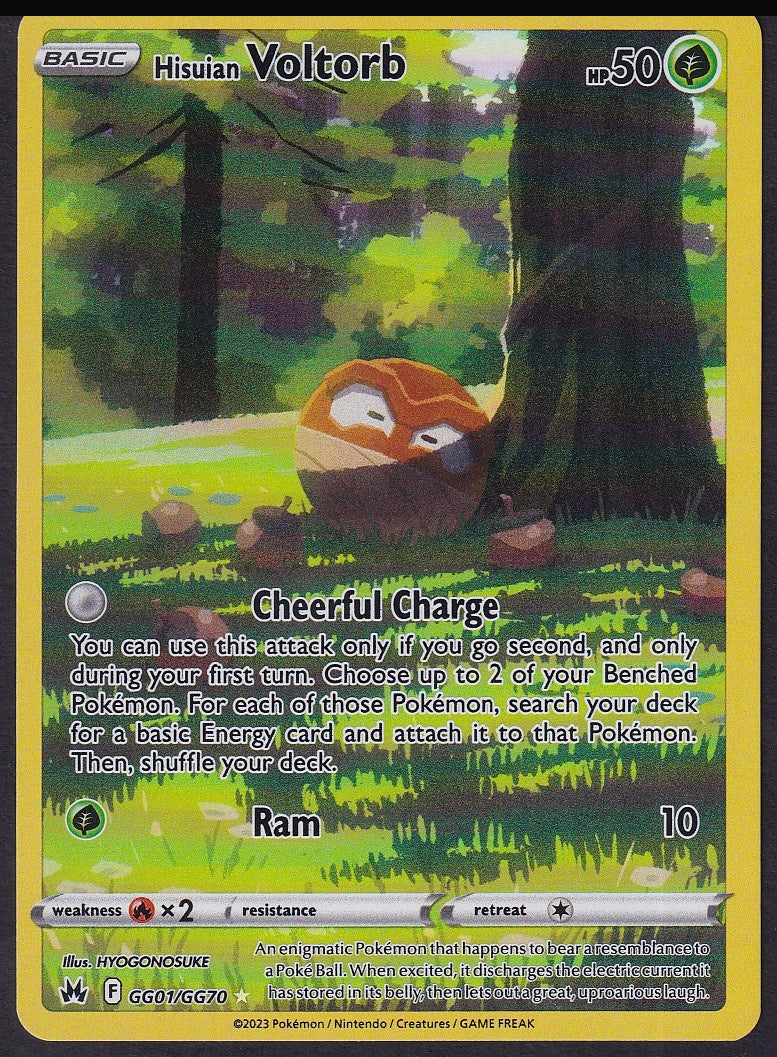 Hisuian Voltorb GG01/GG70 Crown Zenith Galarian Gallery front