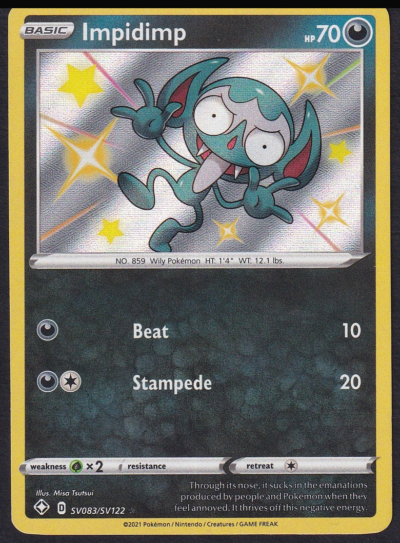 Impidimp SV083/SV122 Shining Fates Shiny Vault front