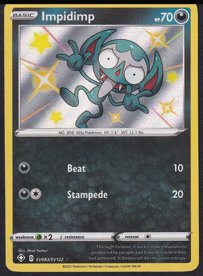 Impidimp SV083/SV122 Shining Fates Shiny Vault front