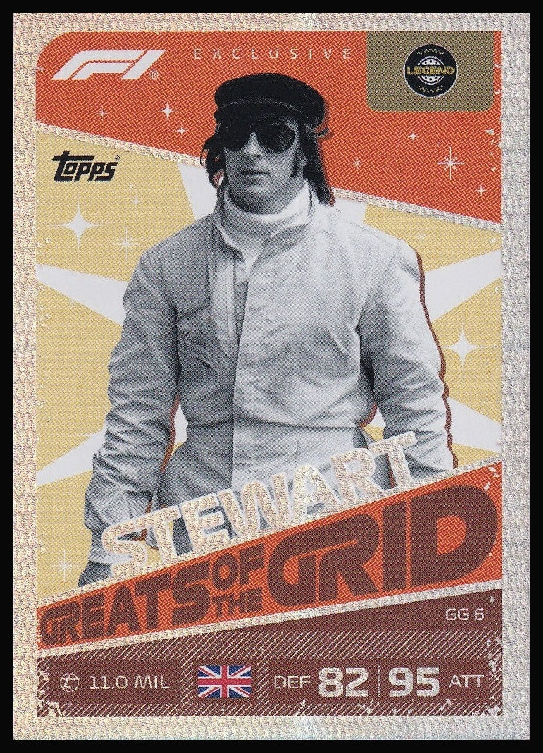 Jackie Stewart GG6 Greats of the Grid card front