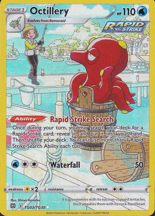 Octillery TG03/TG30 Brilliant Stars Trainer Gallery Holo Near Mint card